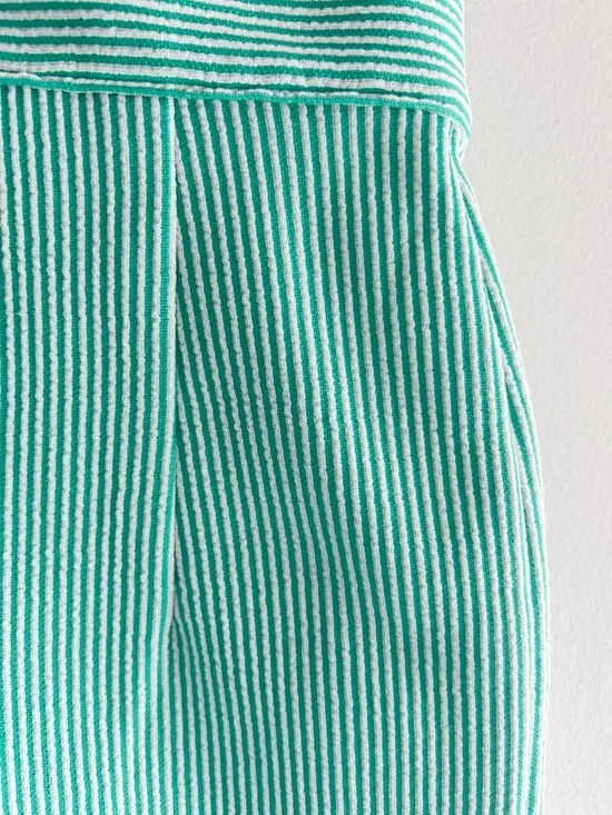 Vintage green & white stripe pant set - Picture 6 of 6
